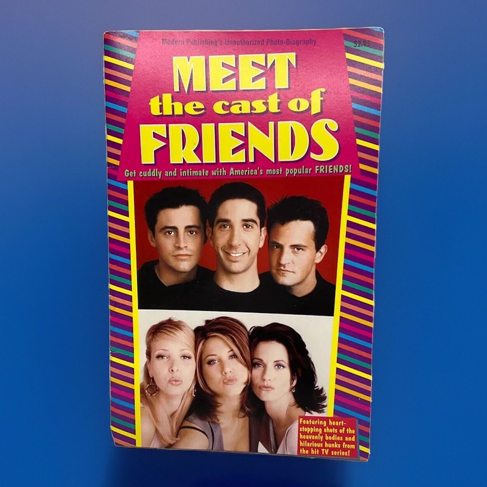 1996 friends Meet the Cast of Friends photo biography RARE modern publishing